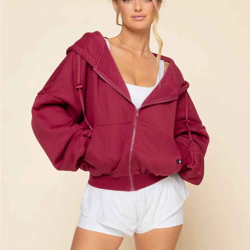 Women's Burgundy Hoodie